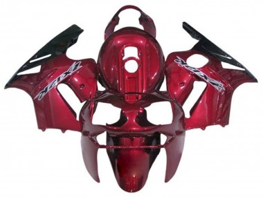 Cheap 2000-2001 Kawasaki ZX12R Motorcycle Fairings - Candy Red Black White Canada