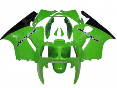 Cheap 2000-2001 Kawasaki ZX12R Motorcycle Fairings - Green Black Canada
