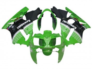 Cheap 2000-2001 Kawasaki ZX12R Motorcycle Fairings - Green Black White Elf Canada
