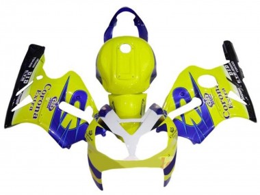 Cheap 2000-2001 Kawasaki ZX12R Motorcycle Fairings - Yellow White Blue Corona Extra Canada