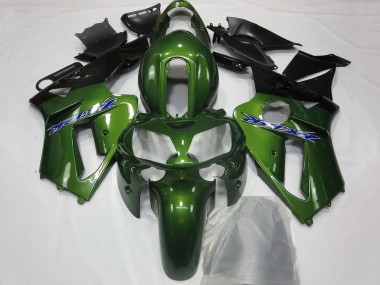 Cheap 2000-2001 Kawasaki ZX12R Motorcycle Fairings - Dark Green Black Blue Canada