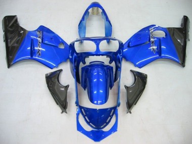 Cheap 2002-2006 Kawasaki ZX12R Motorcycle Fairing - Blue Glossy Black Canada