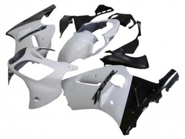 Cheap 2002-2006 Kawasaki ZX12R Motorcycle Fairings - White Glossy Black Canada