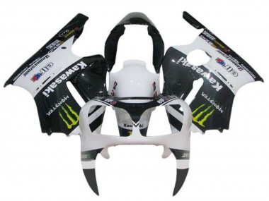 Cheap 2002-2006 Kawasaki ZX12R Motorcycle Fairings - White Black Yellow Monster Canada