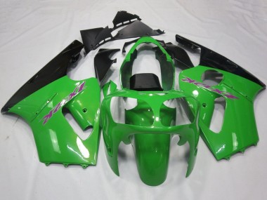Cheap 2002-2006 Kawasaki ZX12R Motorcycle Fairings - Green Black Purple Canada
