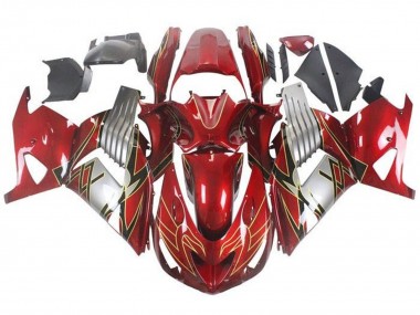 Cheap 2006-2011 Kawasaki ZX14R ZZR1400 Motorcycle Fairings - Red Silver Black Gold Canada