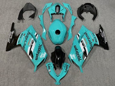 Cheap 2013-2024 Kawasaki EX300 Motorcycle Fairings - Blue White Black Supreme Canada