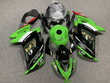 Cheap 2013-2024 Kawasaki EX300 Motorcycle Fairings - Green White Black Red Elf Canada