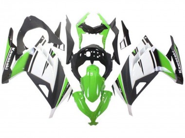 Cheap 2013-2024 Kawasaki EX300 Motorcycle Fairings - Green White Black Matte Black Canada