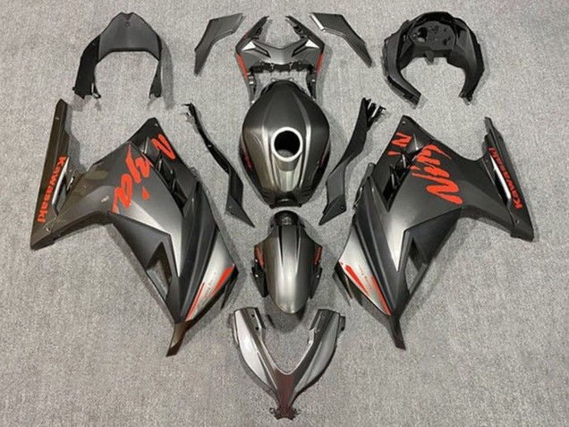 2013-2024 Kawasaki EX300 Motorcycle Fairings - Matte Black Red Canada