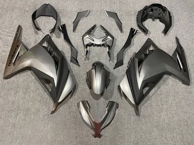 Cheap 2013-2024 Kawasaki EX300 Motorcycle Fairings - Silver Matte Black Canada