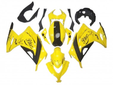 Cheap 2013-2024 Kawasaki EX300 Motorcycle Fairings - Yellow Black Pikachu Canada