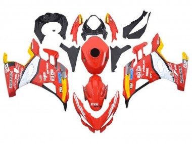 Cheap 2018-2024 Kawasaki Ninja 400 Motorcycle Fairings - Red White Yellow Black Trick Star Bridgestone Canada