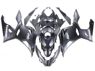 Cheap 2018-2024 Kawasaki Ninja 400 Motorcycle Fairings - Matte Black White Decals Canada