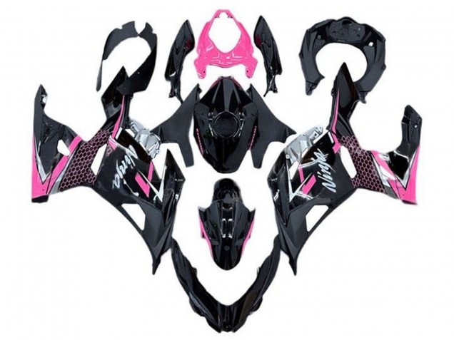 2018-2024 Kawasaki Ninja 400 Motorcycle Fairing - Glossy Black Pink White Canada