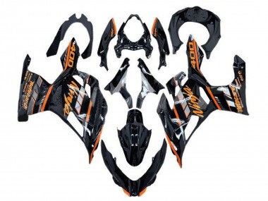 Cheap 2018-2024 Kawasaki Ninja 400 Motorcycle Fairings - Glossy Black Orange Grey Canada