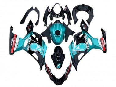 Cheap 2018-2024 Kawasaki Ninja 400 Motorcycle Fairings - Light Blue Red Black Petronas Canada