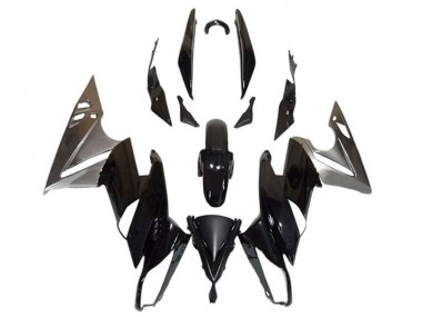 Cheap 2009-2011 Kawasaki Ninja 650 EX650 Motorcycle Fairings - Glossy Black Silver Canada