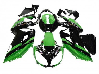Cheap 2012-2016 Kawasaki Ninja 650 EX650 Motorcycle Fairings - Green Black Stripe Canada