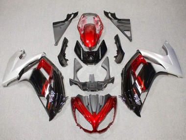 Cheap 2012-2016 Kawasaki Ninja 650 EX650 Motorcycle Fairings - Silver Red Glossy Black Canada