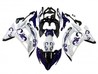 Cheap 2017-2019 Kawasaki Ninja 650 EX650 Motorcycle Fairings - White Dark Blue Black Canada