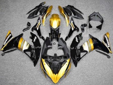 Cheap 2017-2019 Kawasaki Ninja 650 EX650 Motorcycle Fairings - Gold Black White Canada