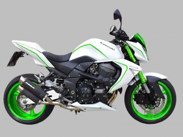 2007-2009 Kawasaki Z1000 Motorcycle Fairings - White Green Canada