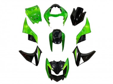 Cheap 2007-2009 Kawasaki Z1000 Motorcycle Fairings - Green Glossy Black Canada