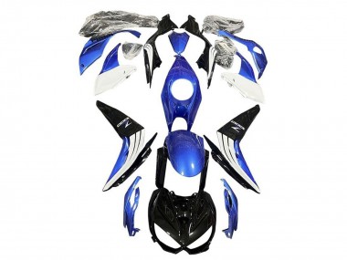 Cheap 2014-2019 Kawasaki Z1000 Motorcycle Fairings - Blue White Glossy Black Canada