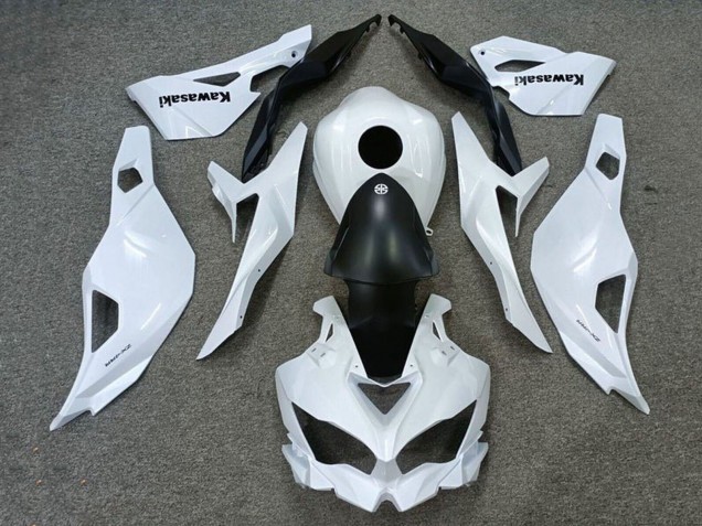 2019-2025 Kawasaki ZX25R ZX-25R Motorcycle Fairings - White Matte Black Canada