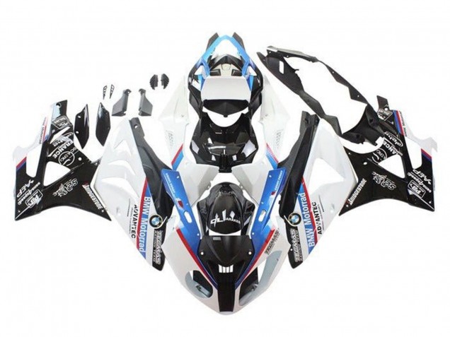 2009-2014 BMW S1000RR Motorcycle Fairings - White Red Blue Glossy Black Motorrad Canada