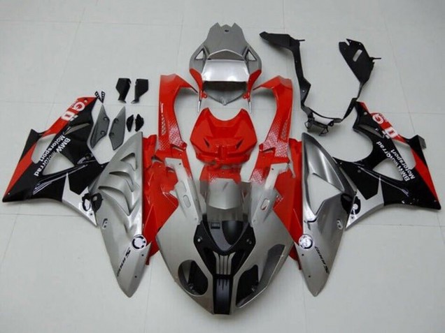 2009-2014 BMW S1000RR Motorcycle Fairings - Silver Red Black Canada