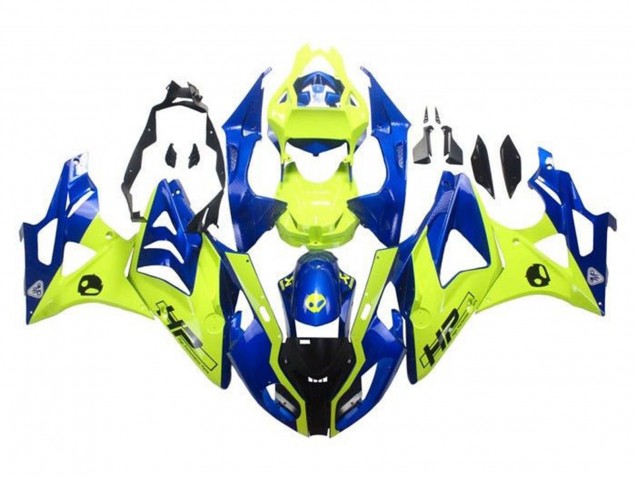 2009-2014 BMW S1000RR Motorcycle Fairings - Blue Yellow HP Canada