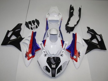 Cheap 2009-2014 BMW S1000RR Full Motorcycle Fairing Kits - White Red Blue Glossy Black Canada