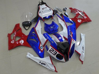 Cheap 2009-2014 BMW S1000RR Motorcycle Fairings - White Red Blue HP Canada
