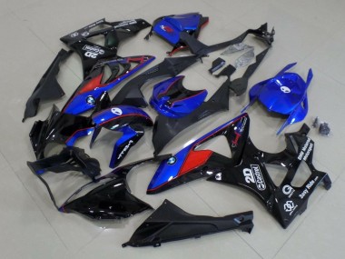 Cheap 2015-2016 BMW S1000RR Motorcycle Fairings - Blue Red Glossy Black Castrol Canada