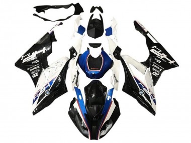 Cheap 2015-2016 BMW S1000RR Motorcycle Fairings - White Blue Glossy Black HP Canada