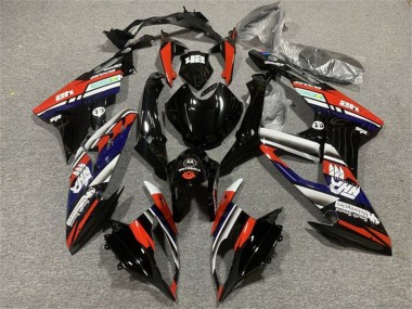 Cheap 2015-2016 BMW S1000RR Motorcycle Fairings - White Red Blue Glossy Black Stripe Canada