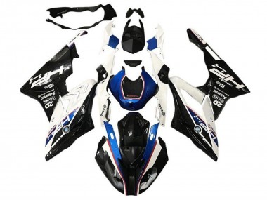 Cheap 2017-2018 BMW S1000RR Motorcycle Fairings - White Blue Glossy Black HP Canada