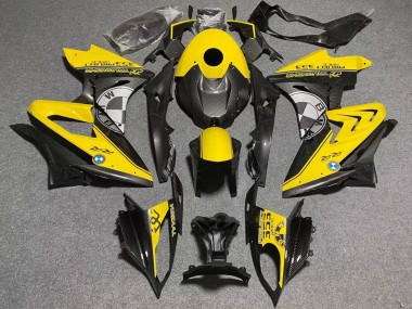 Cheap 2017-2018 BMW S1000RR Motorcycle Fairings - Yellow Faux Carbon Fiber Canada