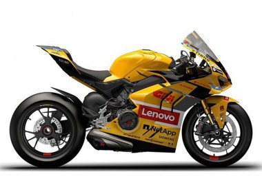 Cheap 2022-2024 Ducati Panigale V4 V4S Motorcycle Fairings - Yellow Red Lenovo Canada