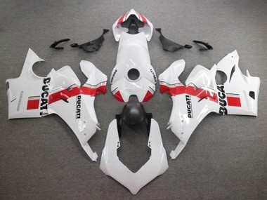 Cheap 2020-2021 Ducati Panigale V4 V4S Motorcycle Fairings - White Red Stripe Canada