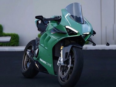 Cheap 2020-2021 Ducati Panigale V4 V4S Motorcycle Fairings - Matte Green White Canada