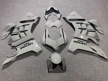 Cheap 2020-2021 Ducati Panigale V4 V4S Motorcycle Fairings - Grey Glossy Black Canada