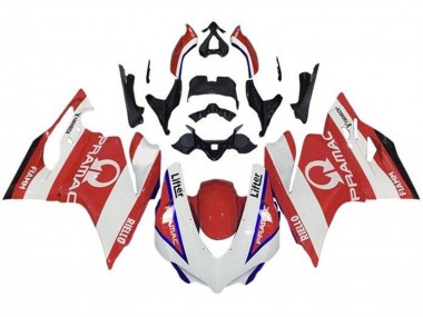 Cheap 2015-2020 Ducati 959/1299 Motorcycle Fairings - White Red Blue Pramac Canada