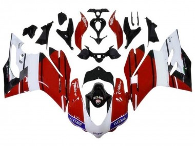 Cheap 2015-2020 Ducati 959/1299 Motorcycle Fairings - White Red Blue Glossy Black Unibat Flex-Box Canada