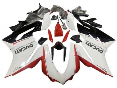 Cheap 2015-2020 Ducati 959 Motorcycle Fairings - White Red Glossy Black Canada