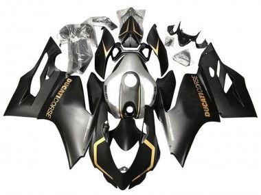 Cheap 2011-2014 Ducati Panigale 899 Motorcycle Fairings - Matte Black Gold Silver Corse Canada