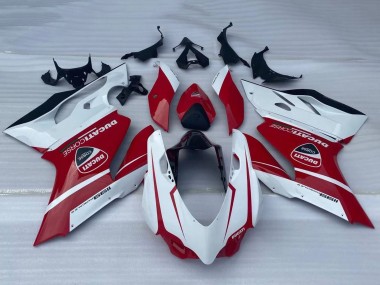 Cheap 2011-2014 Ducati Panigale 1199 Motorcycle Fairings - White Red Glossy Black Canada