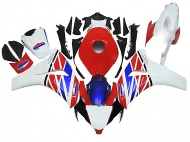 Cheap 2008-2011 Honda CBR1000RR Motorcycle Fairings - White Red Blue Black Stripe Canada